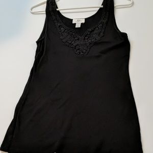 Ann Taylor Loft black tank